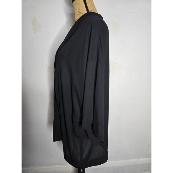 ASOS Black Semi Sheer Kimono Cardigan size 6 - Picture 2 of 9